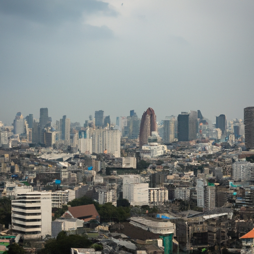 נוף פנורמי של העיר השוקקת בנגקוק